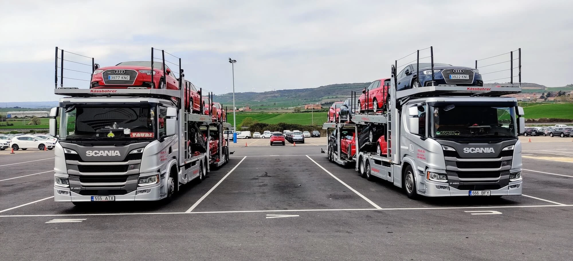 Neuwagen-Transport in Europa